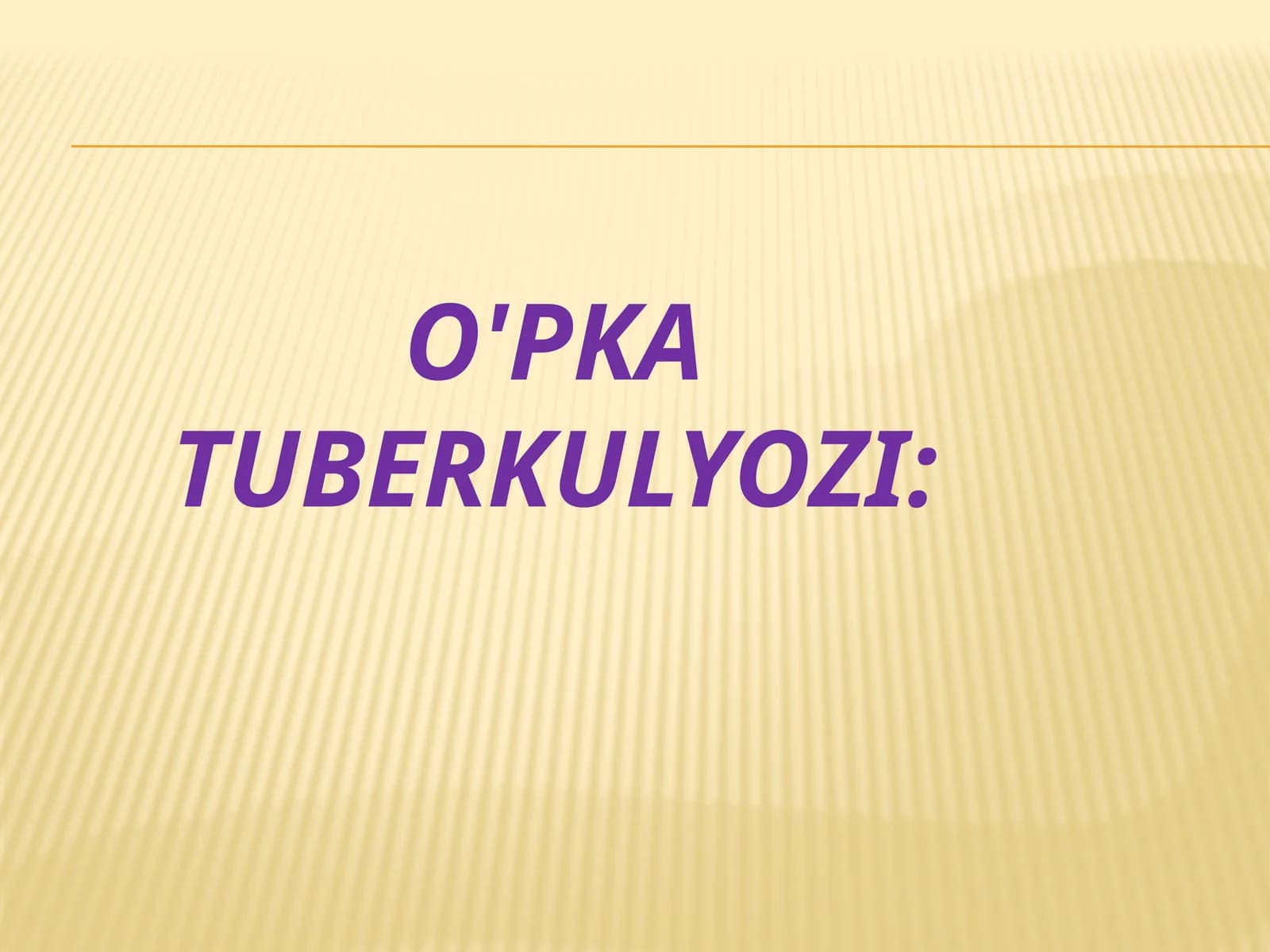 O'pka tuberkulyozi