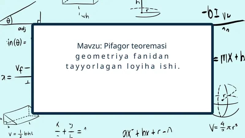 Pifagor teoremasi