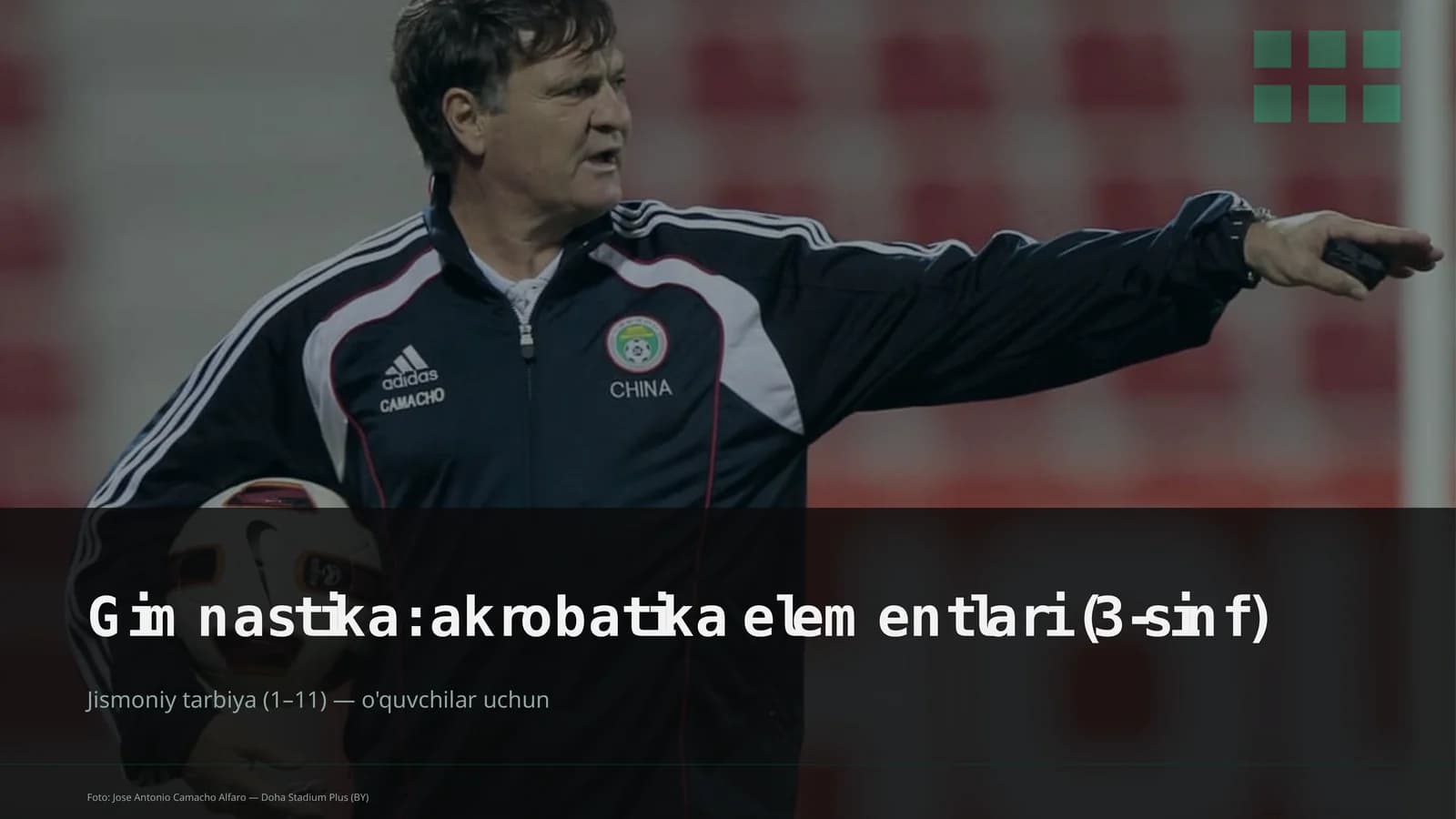 Gimnastika: akrobatika elementlari (3-sinf)