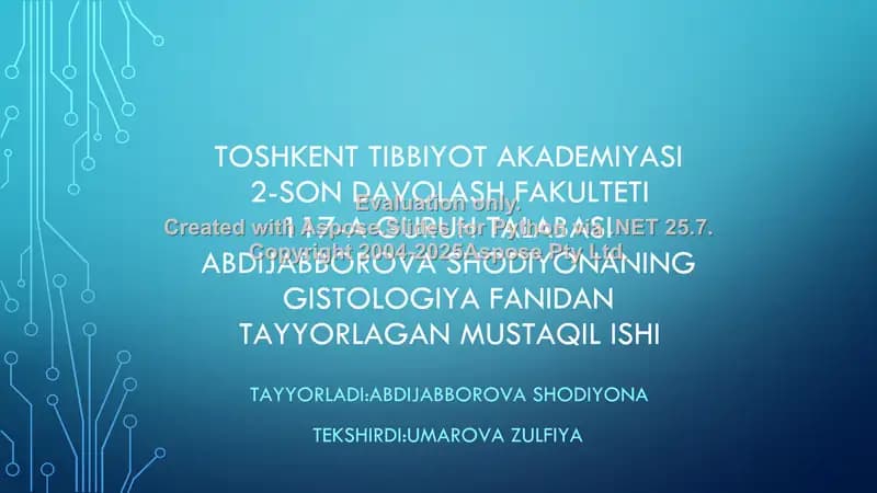 Yurak va qon tomir sistemasi
