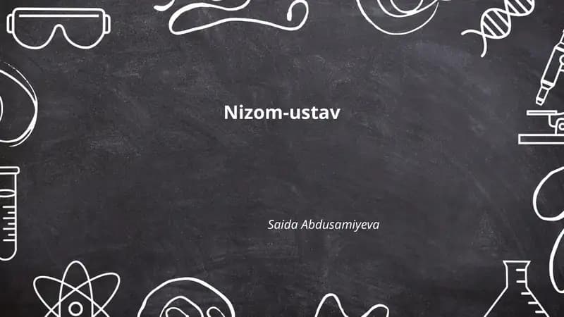 Nizom-ustav