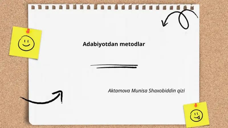 Adabiyotdan metodlar