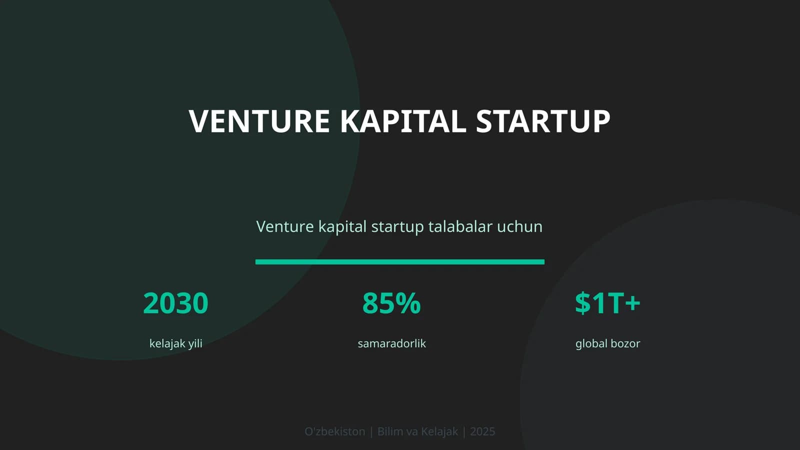 Venture kapital startup