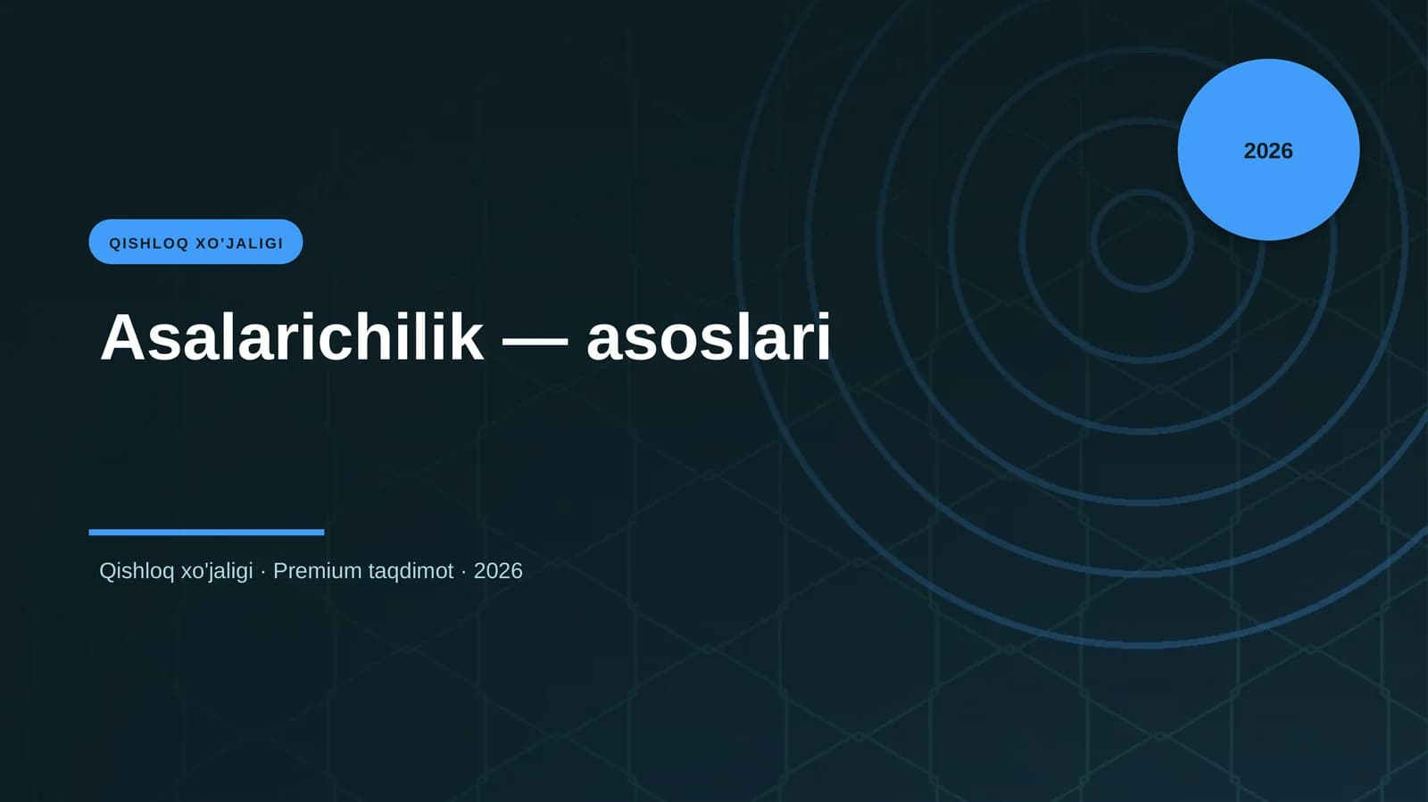 Asalarichilik — asoslari