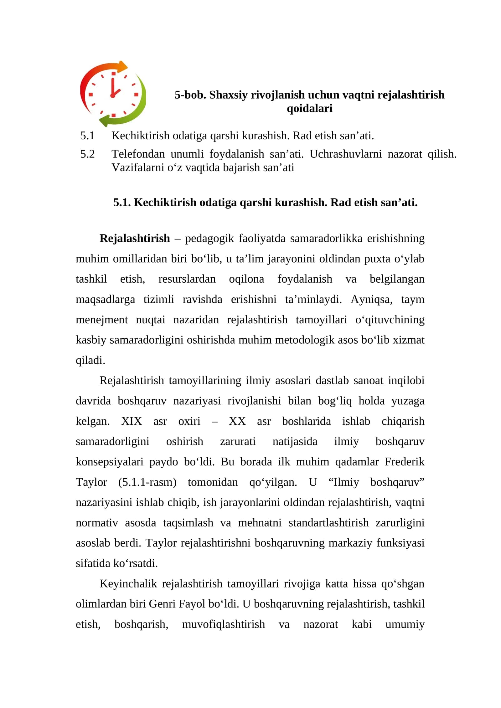 Shaxsiy Rivojlanish Mustaqil ish