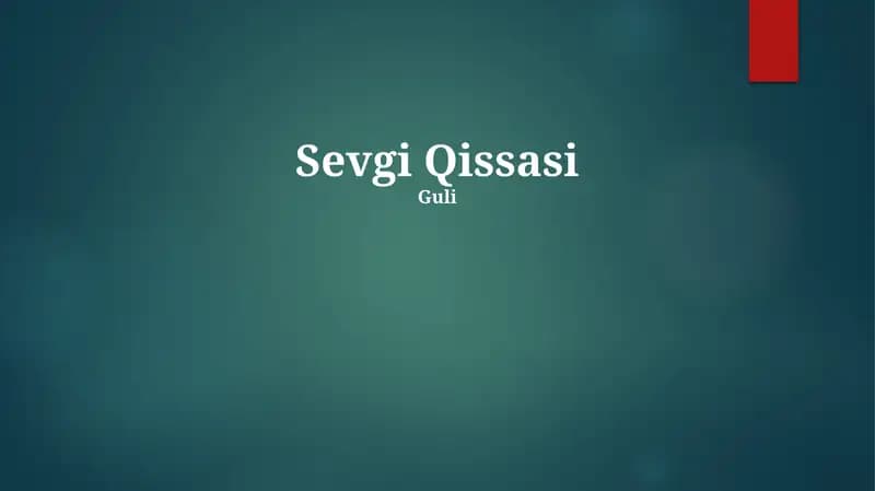 Sevgi Qissasi