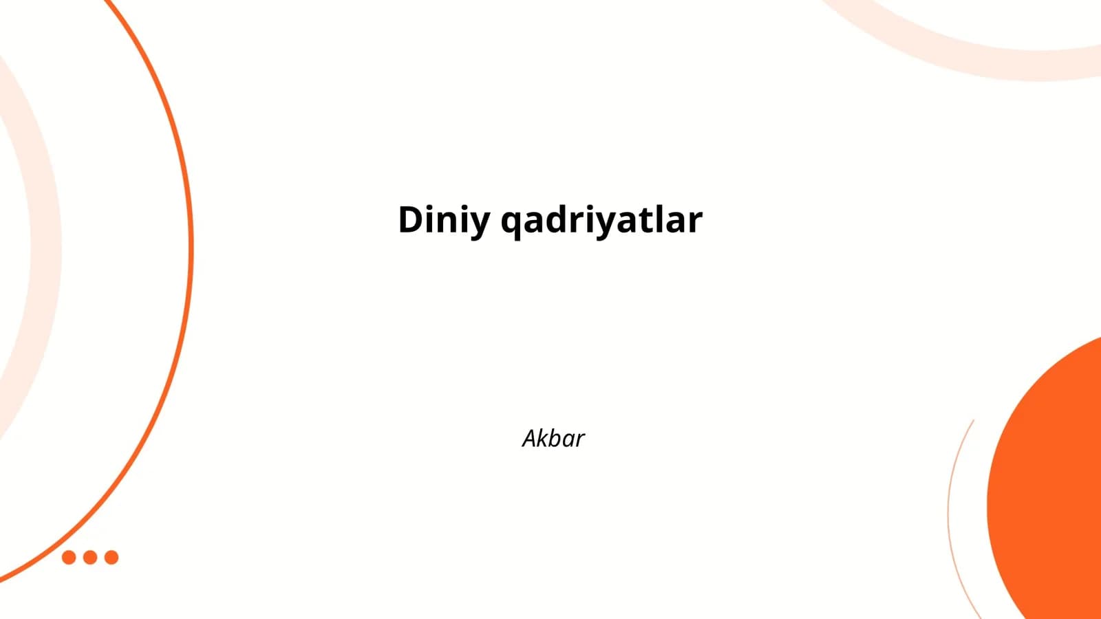 Diniy qadriyatlar