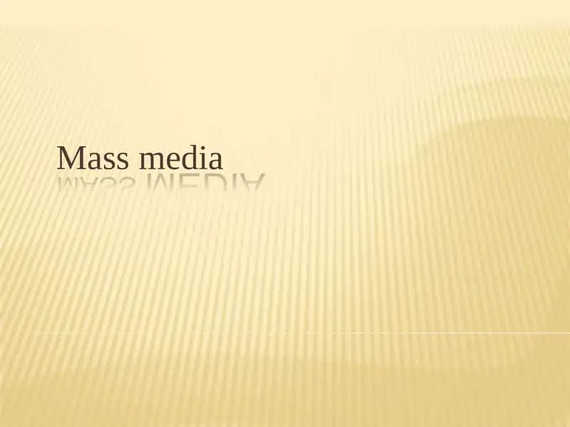 Massmedia