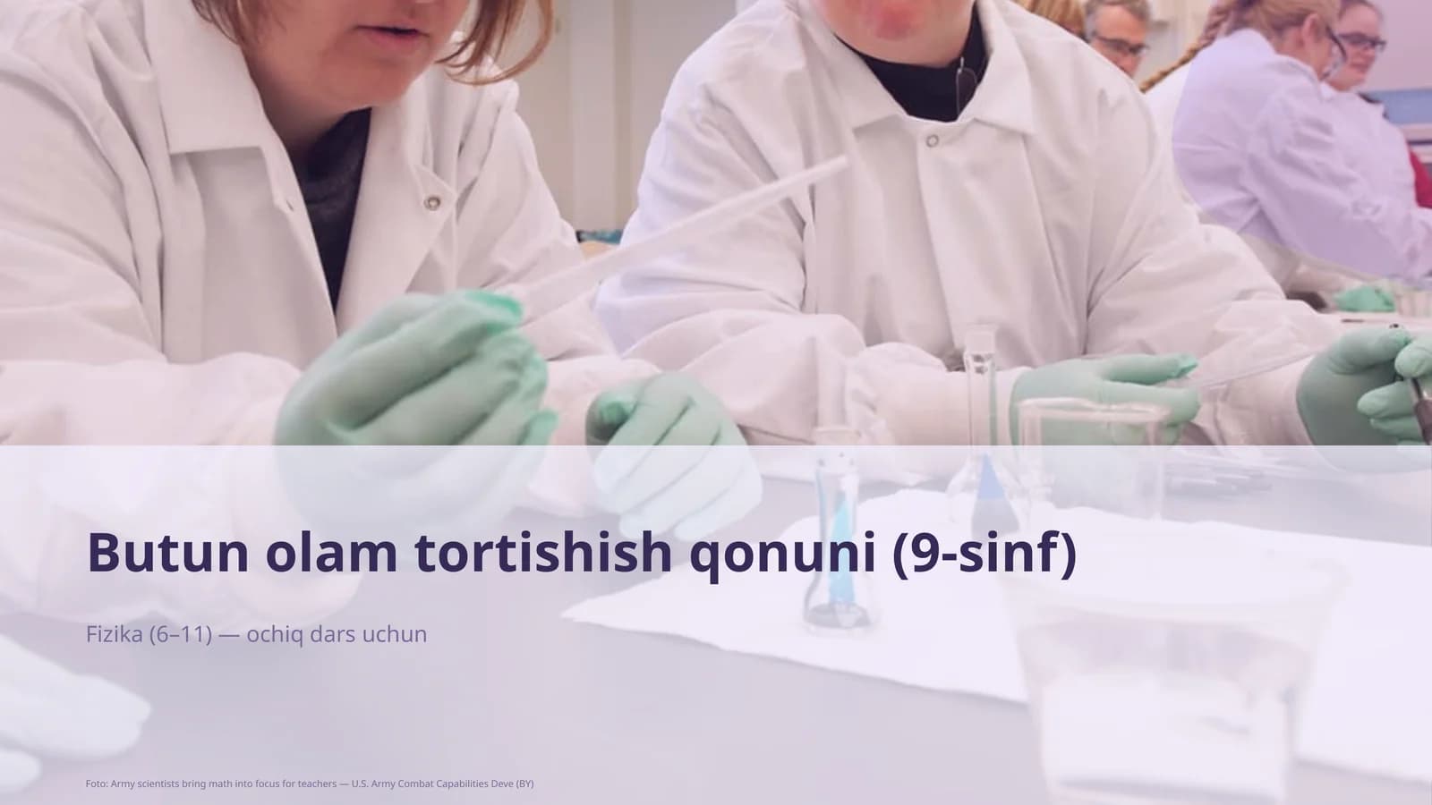 Butun olam tortishish qonuni (9-sinf)