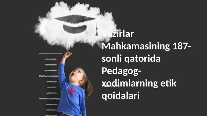 Pedagog-xodimlarning etik qoidalari
