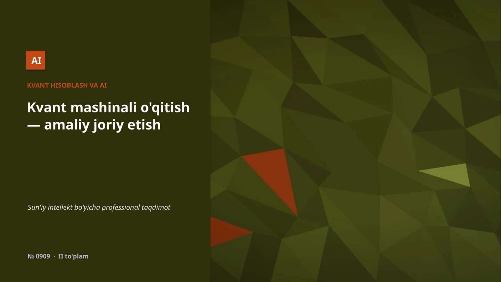 KVANT HISOBLASH VA AI