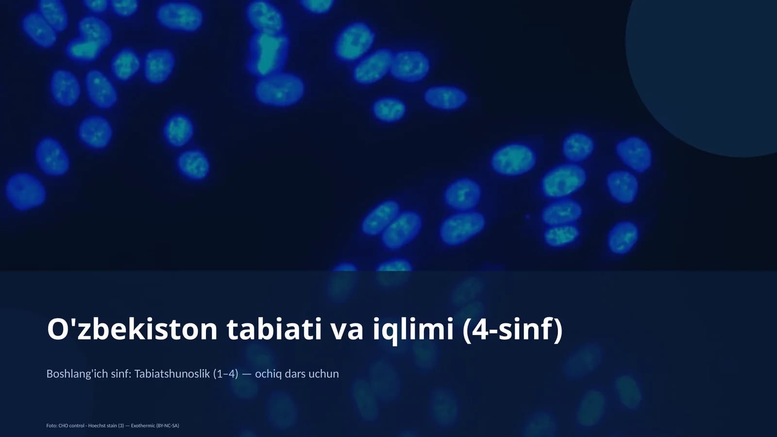 O'zbekiston tabiati va iqlimi (4-sinf)