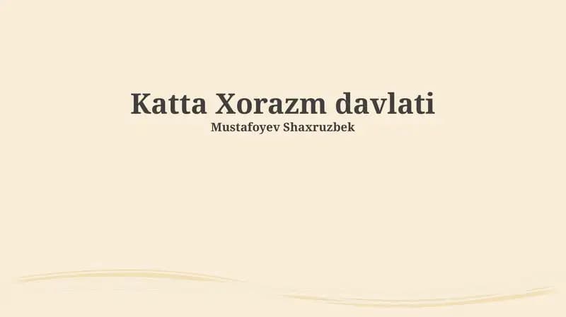Xorazm davlati