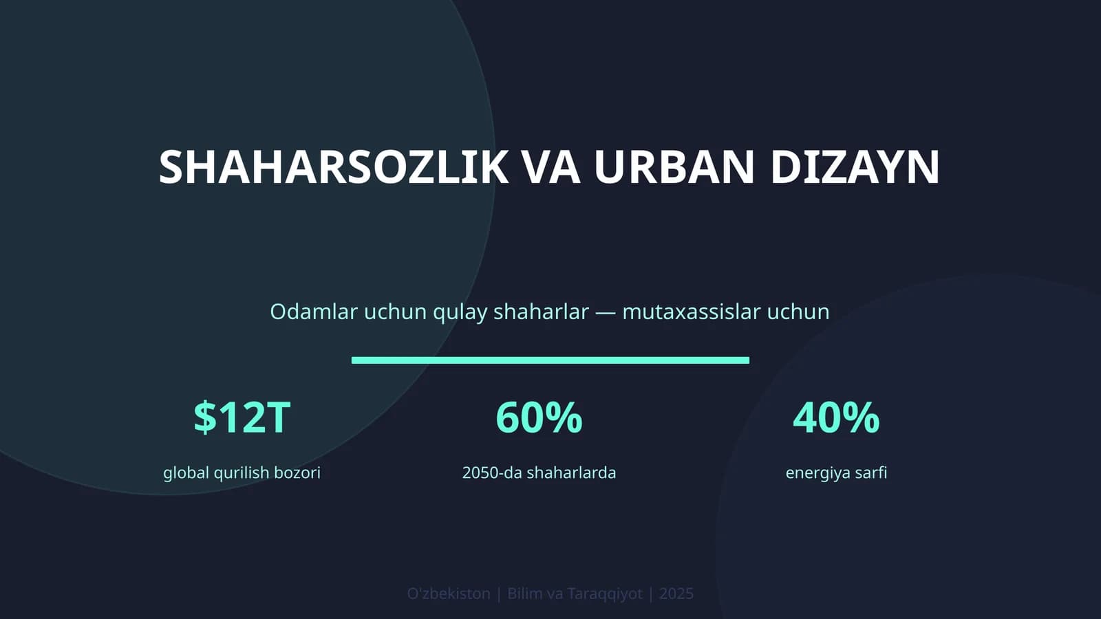 Shaharsozlik va urban dizayn
