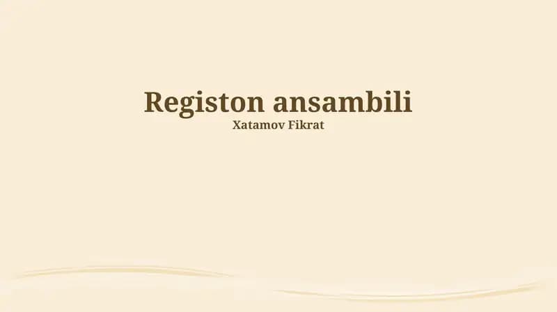 Registon ansambili