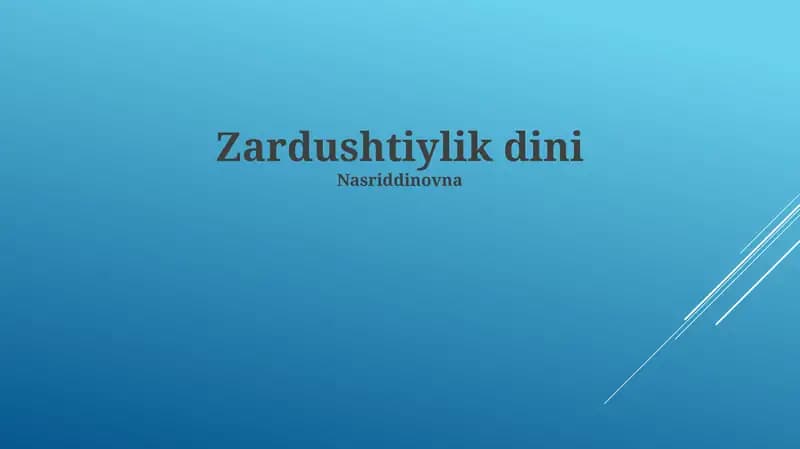 Avesto: Muqaddas Matnlar