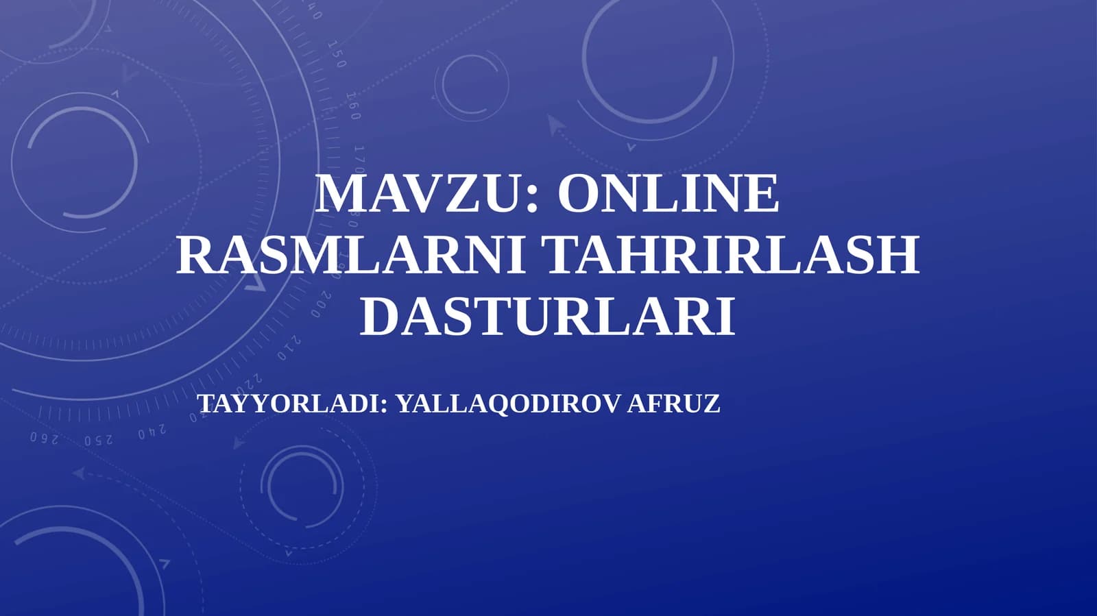 Online rasmlarni tahrirlash dasturlari