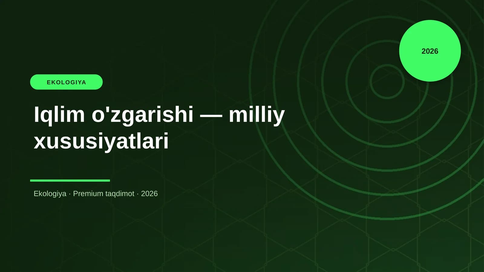 Iqlim o'zgarishi — milliy xususiyatlari