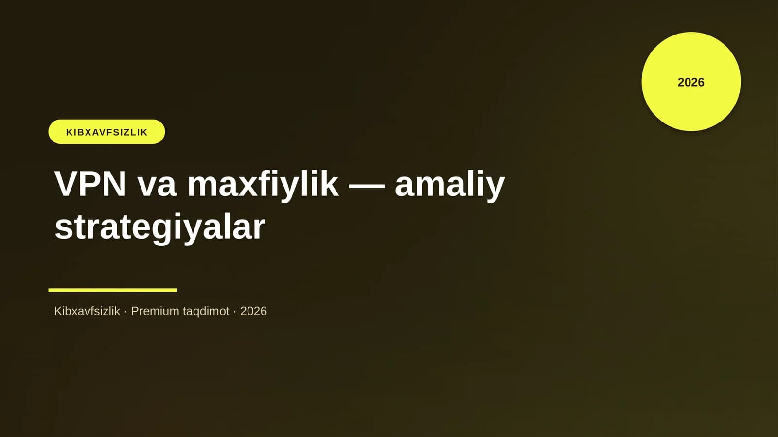 VPN va maxfiylik — amaliy strategiyalar