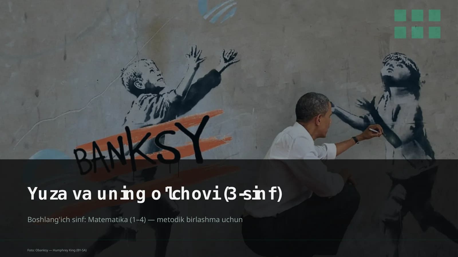 Yuza va uning o'lchovi (3-sinf)