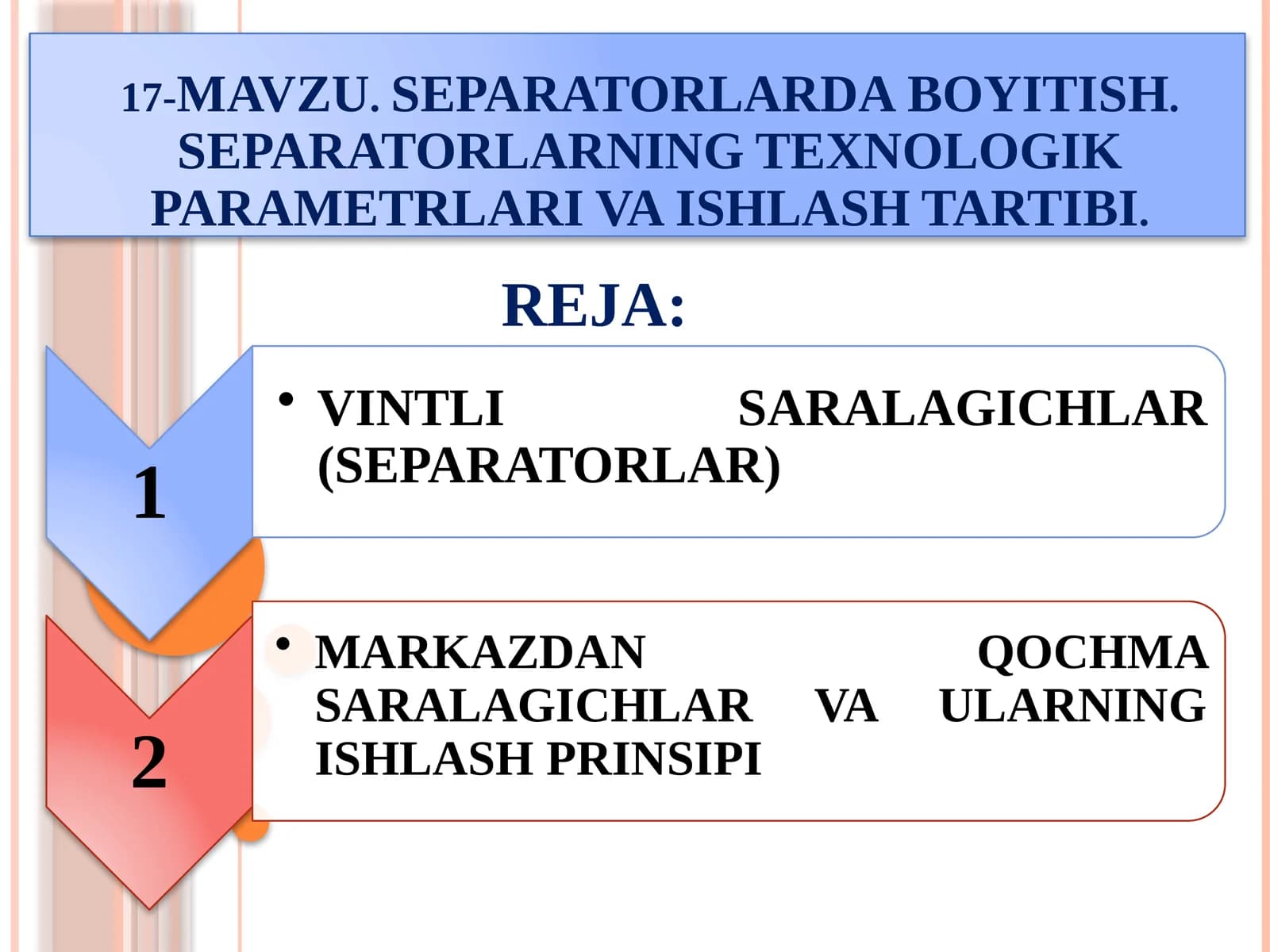 Separatorlarda Boyitish