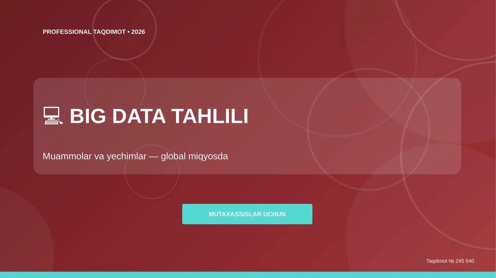 BIG DATA TAHLILI