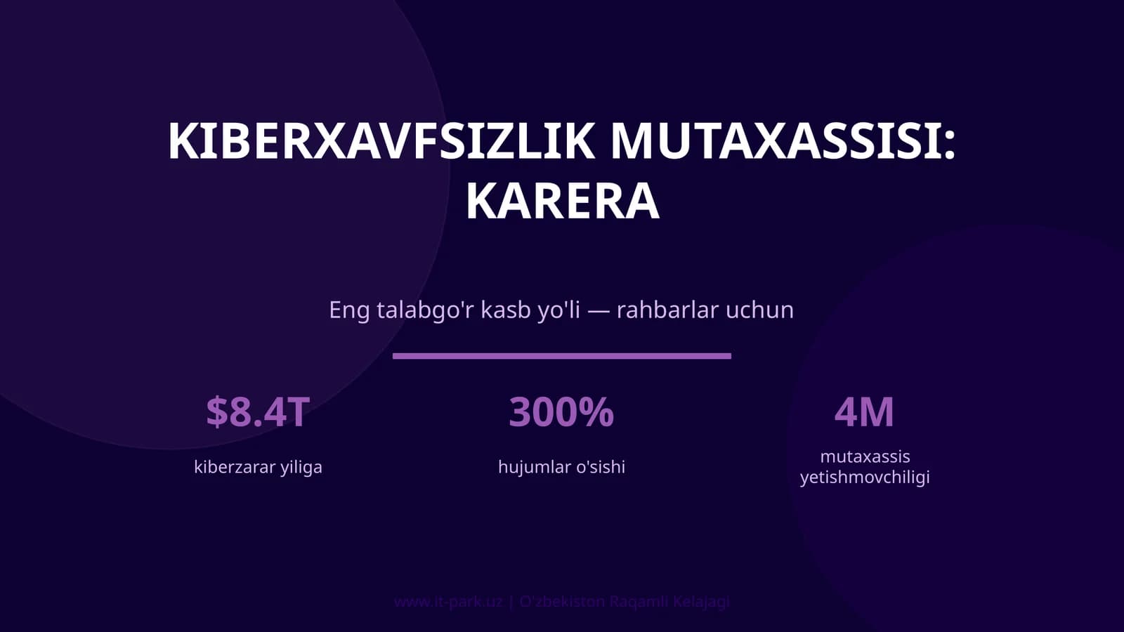Kiberxavfsizlik Mutaxassisi: Karera