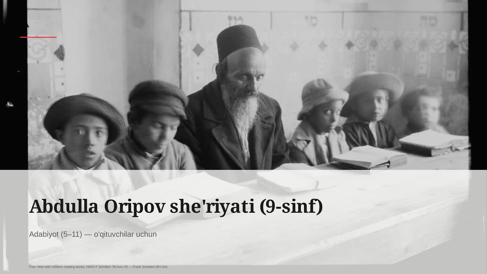 Abdulla Oripov she'riyati (9-sinf)