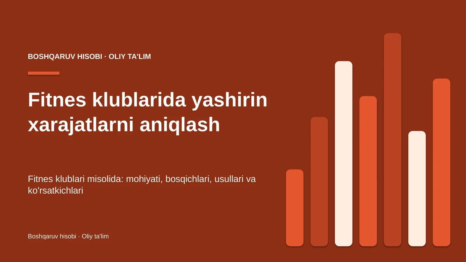 Fitnes klublarida yashirin xarajatlarni aniqlash