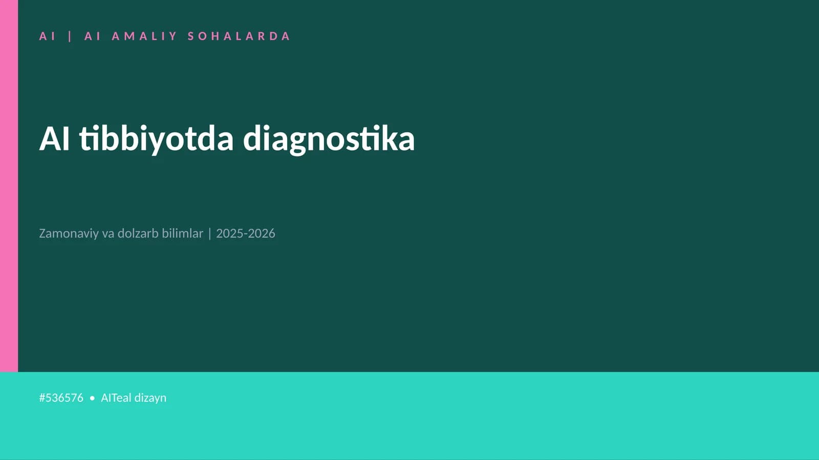 AI tibbiyotda diagnostika