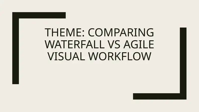 Waterfall vs Agile Visual Workflow