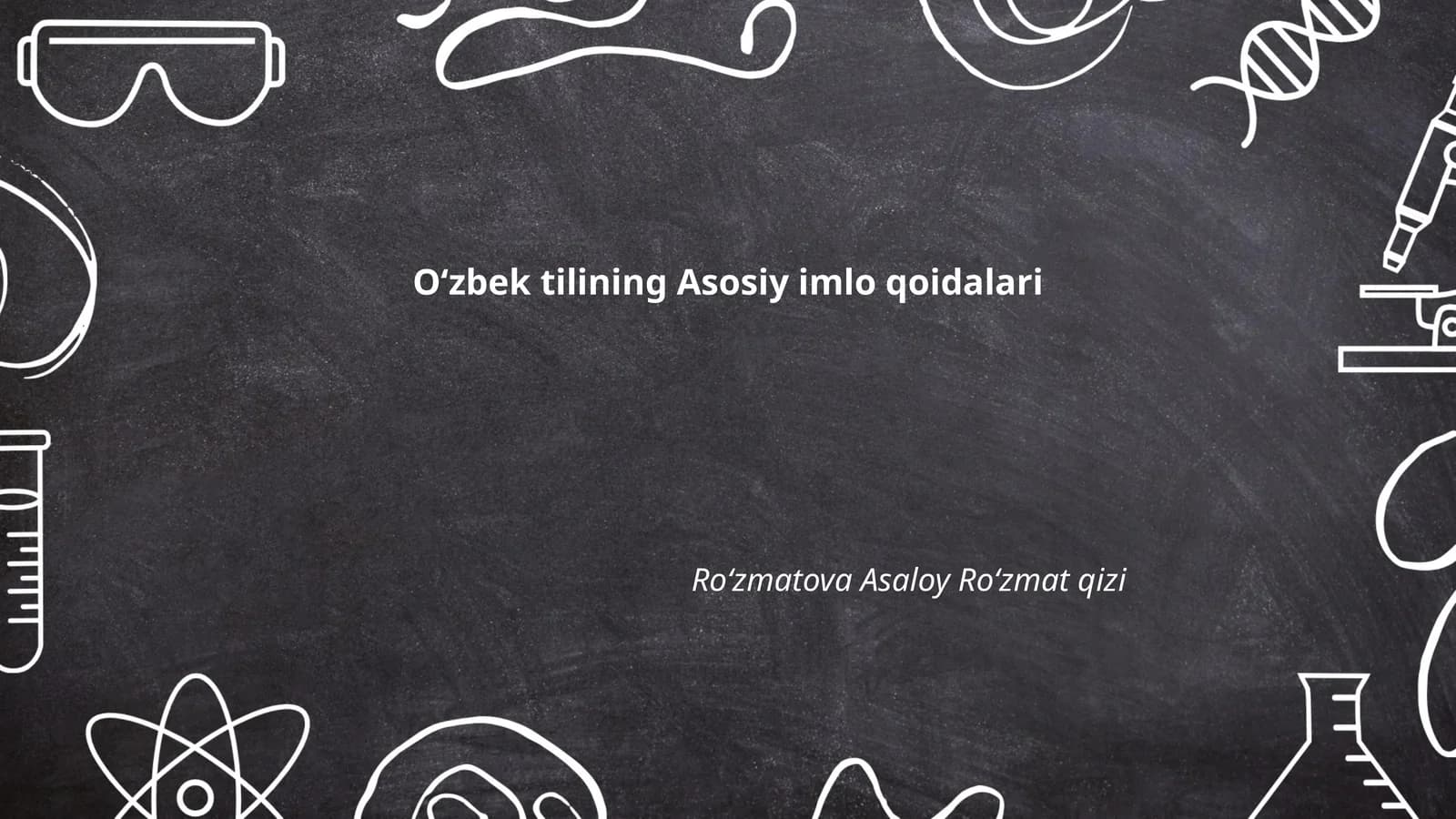 Oʻzbek tilining Asosiy imlo qoidalari