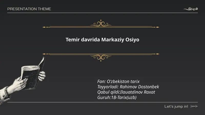 Temir davrida Markaziy Osiyo