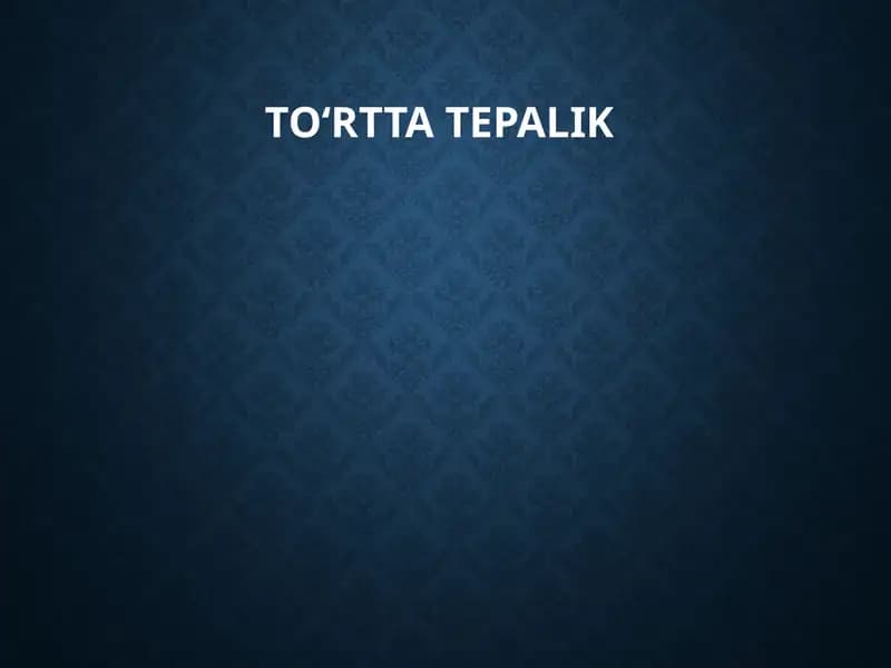 To‘rttatepalik