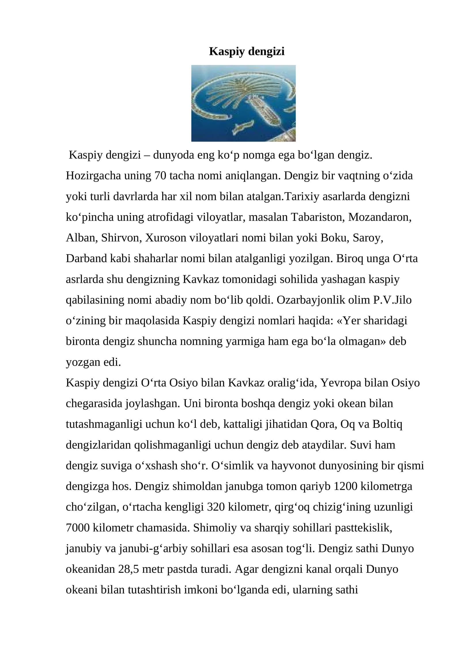 Kaspiy dengizi