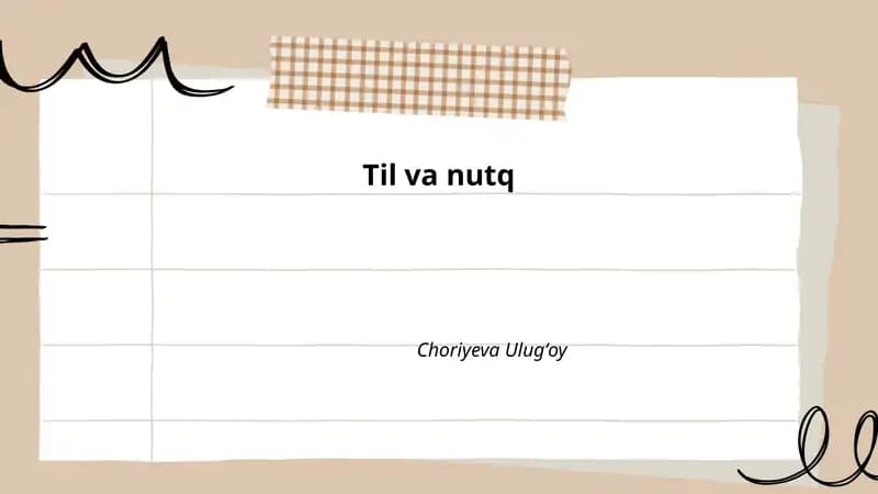 Til va nutq
