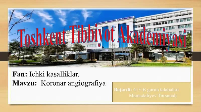 Koronar angiografiya