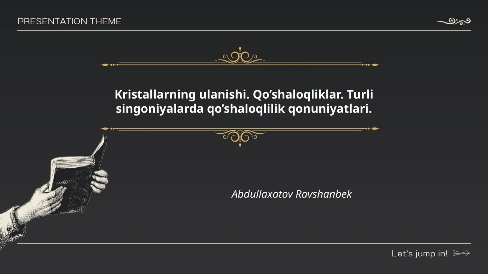 Kristallarning ulanishi
