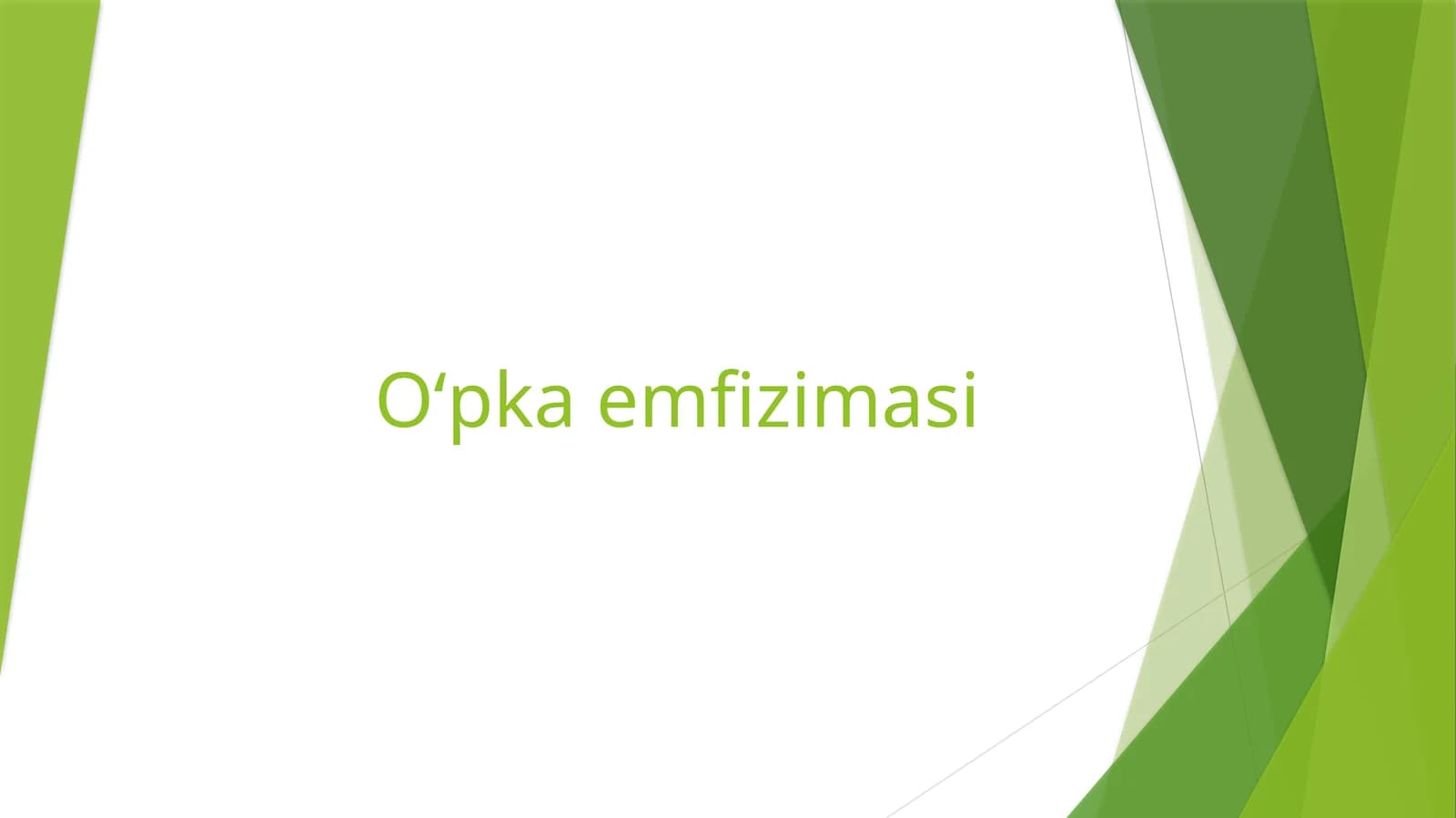 Oʻpka emfizimasi