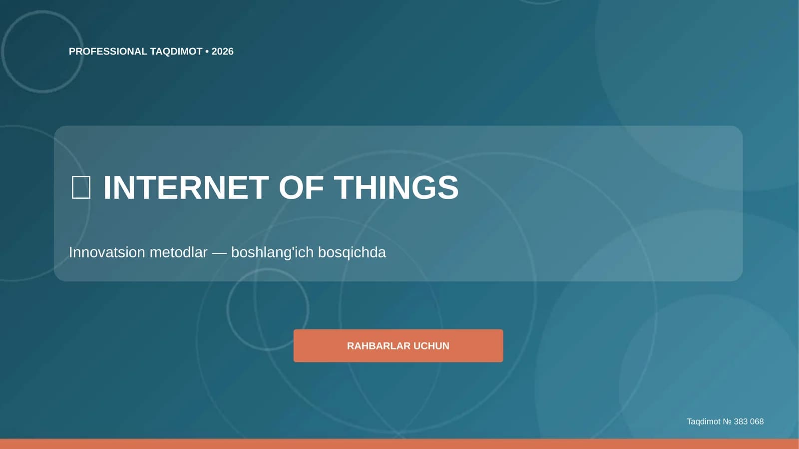 INTERNET OF THINGS