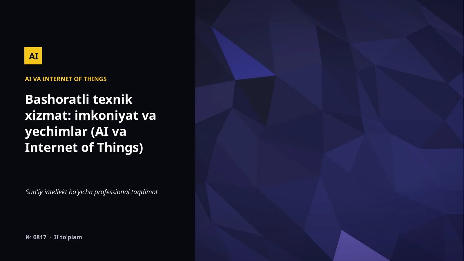 AI VA INTERNET OF THINGS