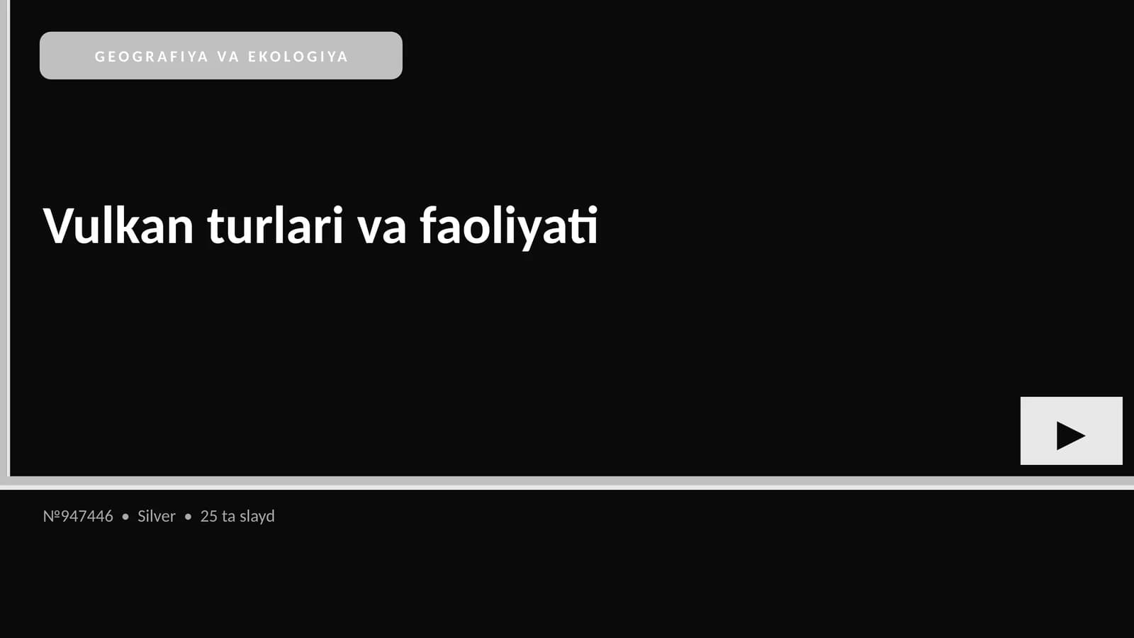 Vulkan turlari va faoliyati