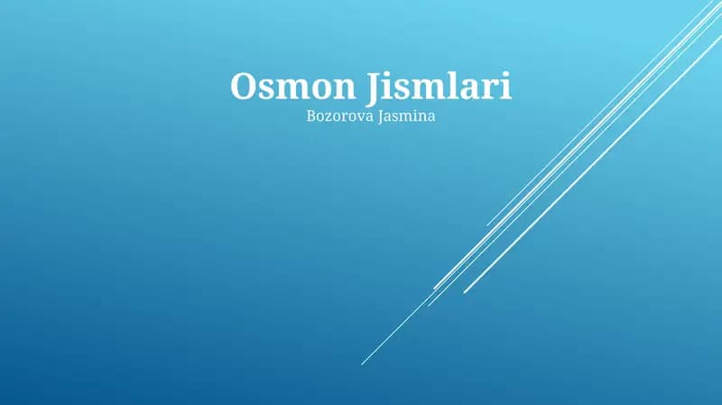 Osmon Jismlari