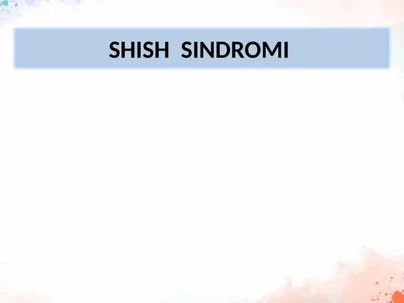 Shish sindromi