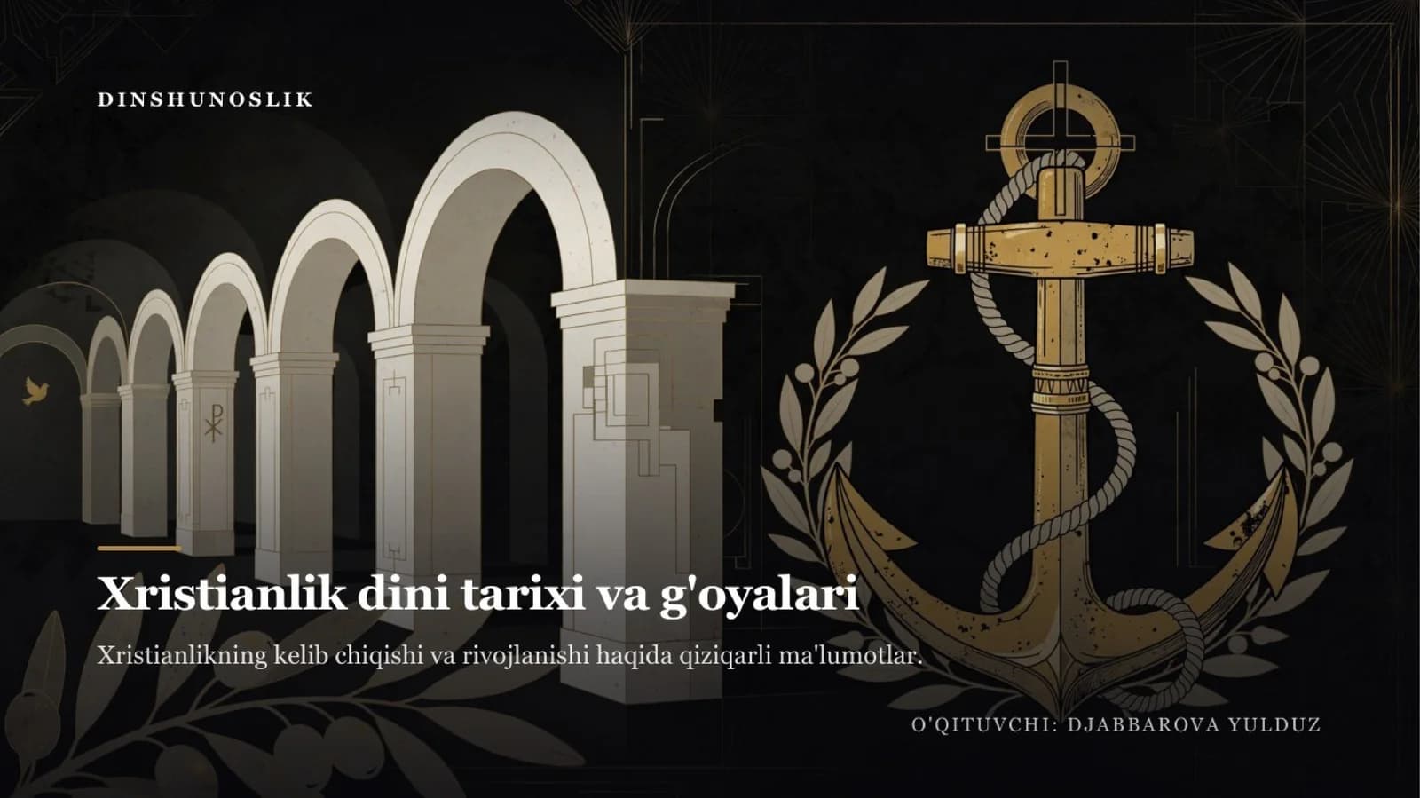 Xristianlik dini tarixi va g'oyalari