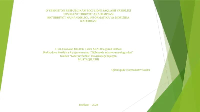 Kiberxavfsizlik