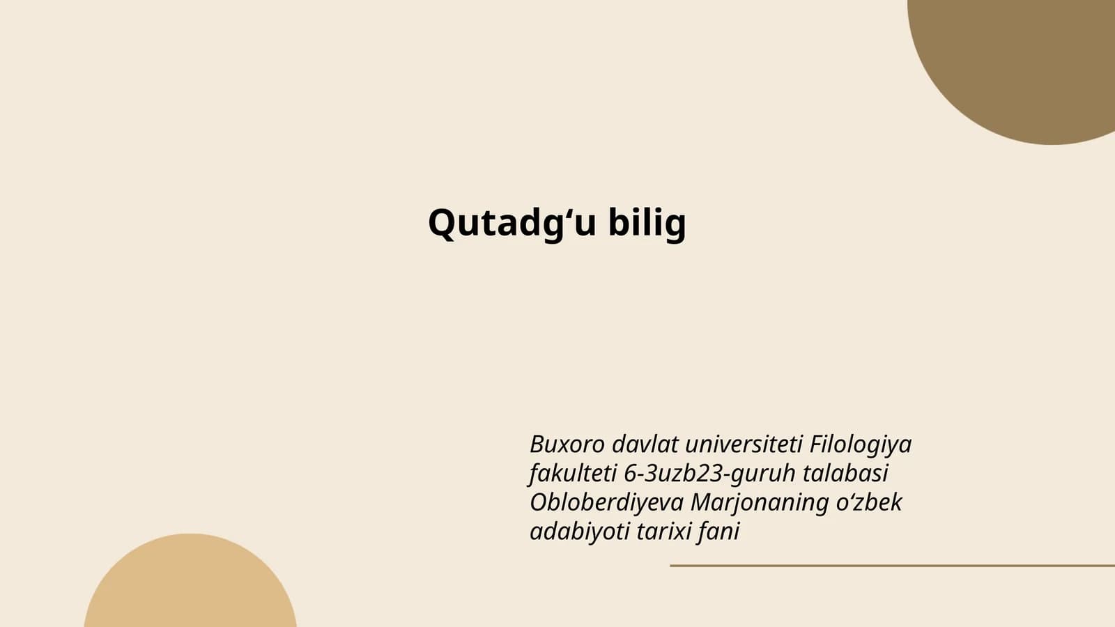 Qutadgʻu bilig