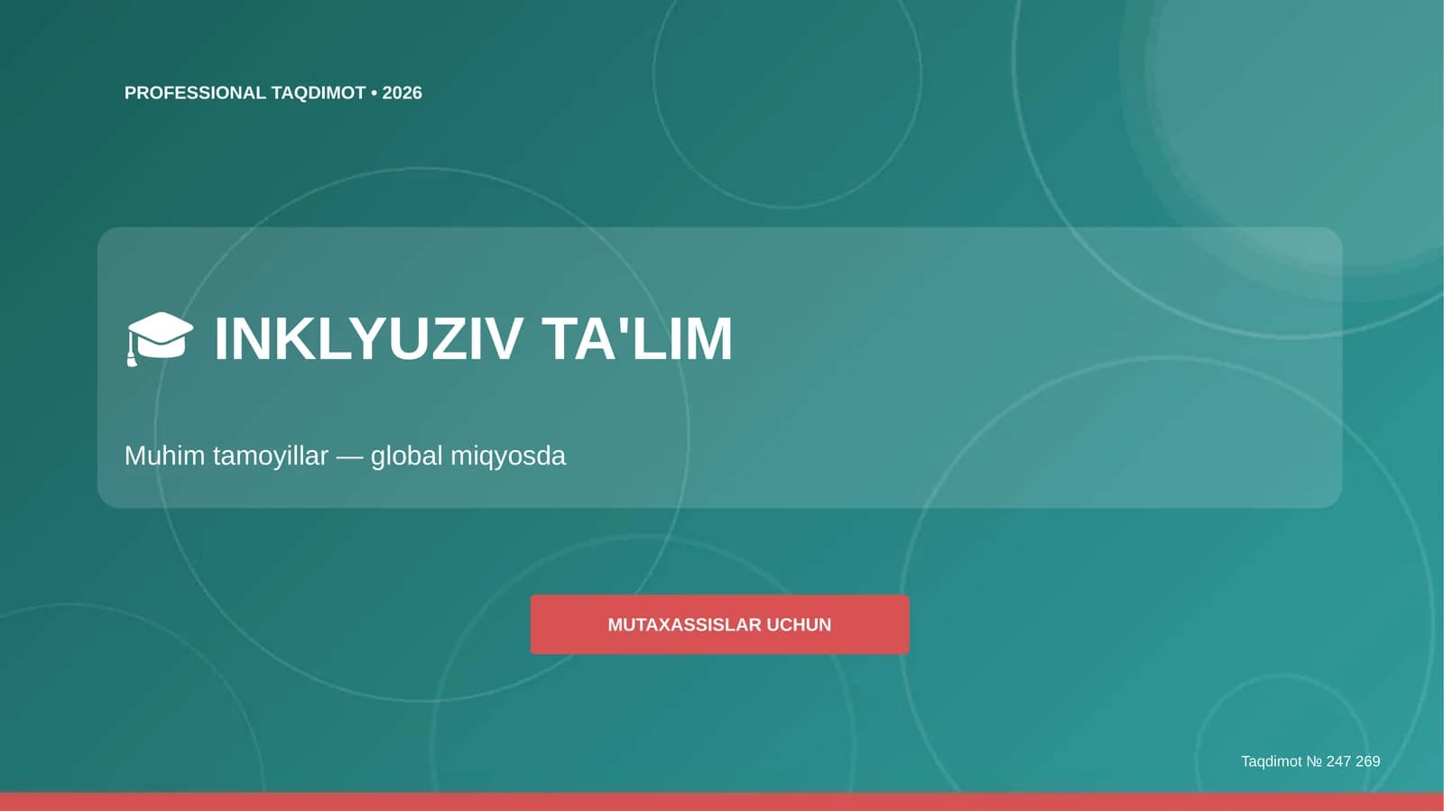 PROFESSIONAL TAQDIMOT • 2026