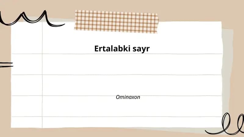 Ertalabki sayr