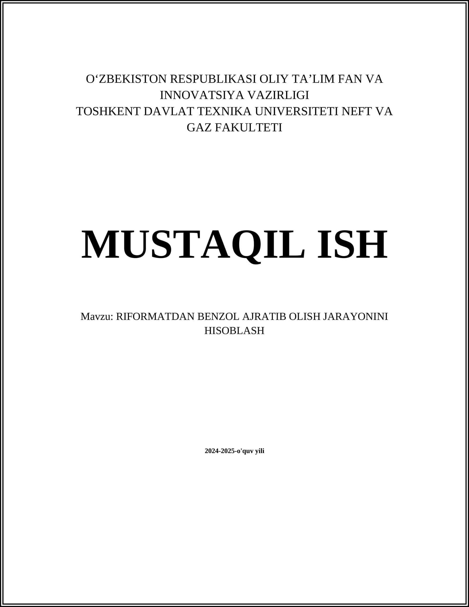 Benzol ajratib olish usullari